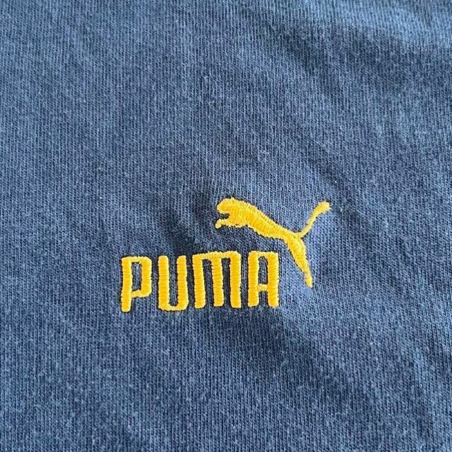 PUMA(プーマ)のPUMA 古着 ポロシャツ イエロー刺繍ロゴ Lサイズ メンズのトップス(ポロシャツ)の商品写真