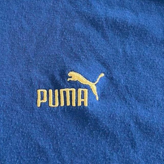 PUMA(プーマ)のPUMA 古着 ポロシャツ イエロー刺繍ロゴ Lサイズ メンズのトップス(ポロシャツ)の商品写真