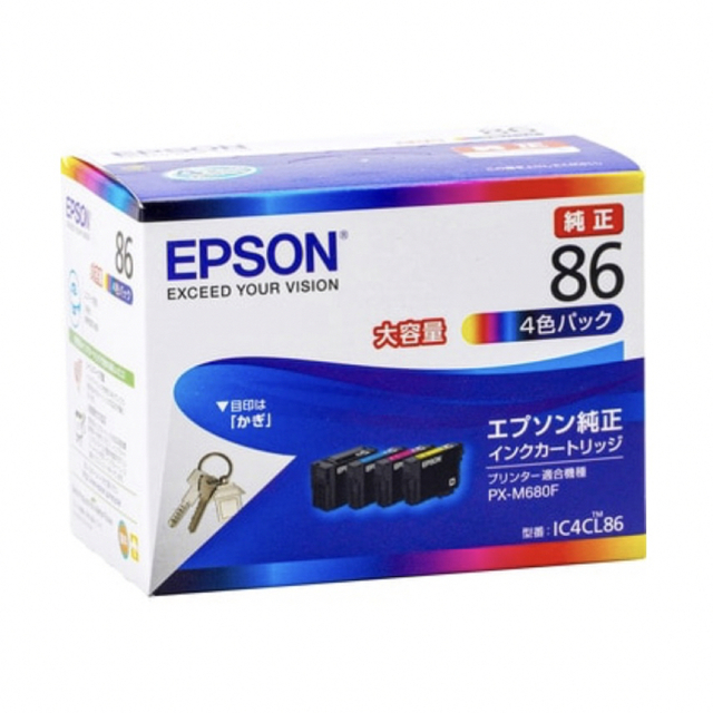 EPSON(エプソン)のエプソン 純正インクカートリッジ IC4CL86 スマホ/家電/カメラのPC/タブレット(PC周辺機器)の商品写真