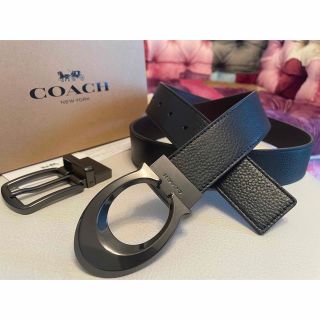 コーチ(COACH)の限定価格COACH3点セットシグネチャーフリーサイズリバーシブルベルト専用箱付き(ベルト)