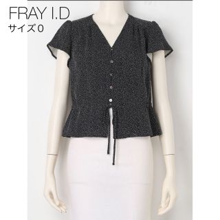 フレイアイディー(FRAY I.D)のFRAY I.D シャツ ブラウス ドット BLACK XS〜Sサイズ(シャツ/ブラウス(半袖/袖なし))