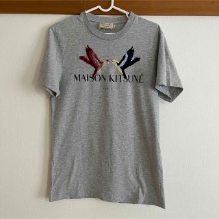 メゾンキツネ(MAISON KITSUNE')のメゾンキツネ/TEE SHIRT LOVEBIRDS/Tシャツ/XS/コットン(Tシャツ/カットソー(半袖/袖なし))