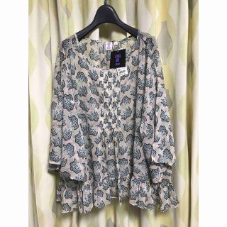 アナスイ(ANNA SUI)のUNIQLO アナスイ シフォンブラウス（7分袖）(シャツ/ブラウス(半袖/袖なし))