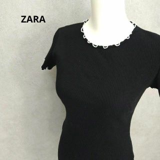 ザラ(ZARA)の【古着】ZARA　リブ　ミニワンピース(ミニワンピース)