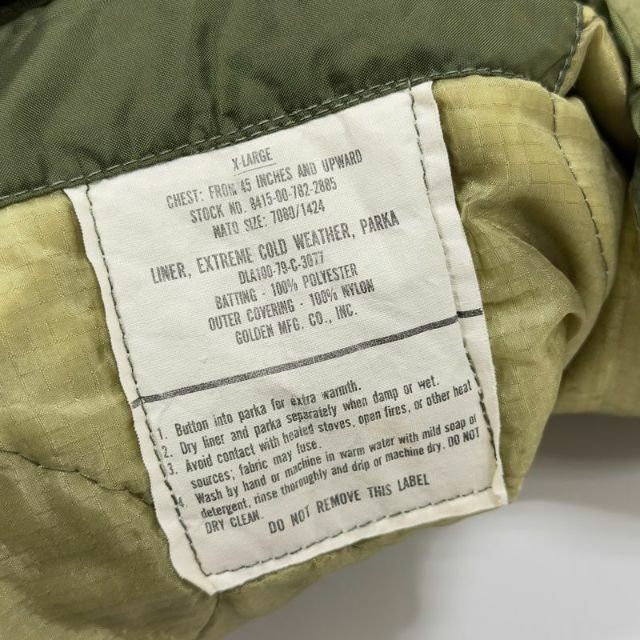 70s 米軍 M-65 Extreme Cold Weather Parka