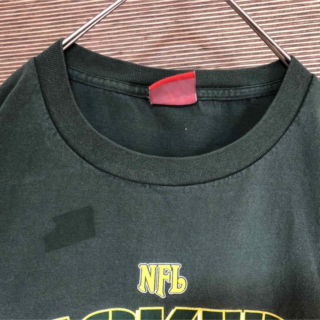 【チーム系☆】NFL パッカーズ 半袖Tシャツ ビッグプリント モスグリーンXL