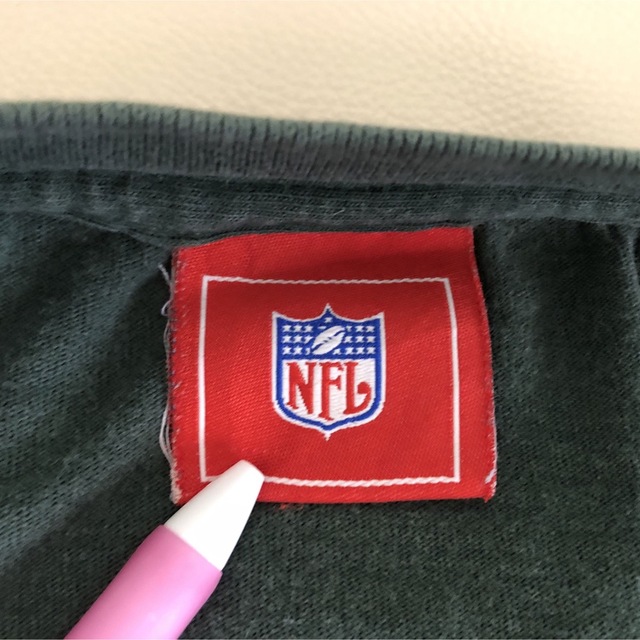 【チーム系☆】NFL パッカーズ 半袖Tシャツ ビッグプリント モスグリーンXL