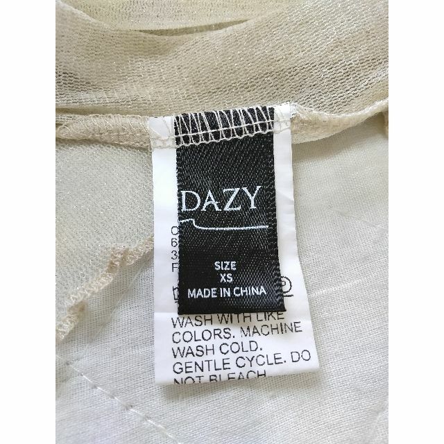 1448x【春夏コーデ】DAZY 古着 シャツ ブラウス レディース XS レディースのトップス(シャツ/ブラウス(長袖/七分))の商品写真