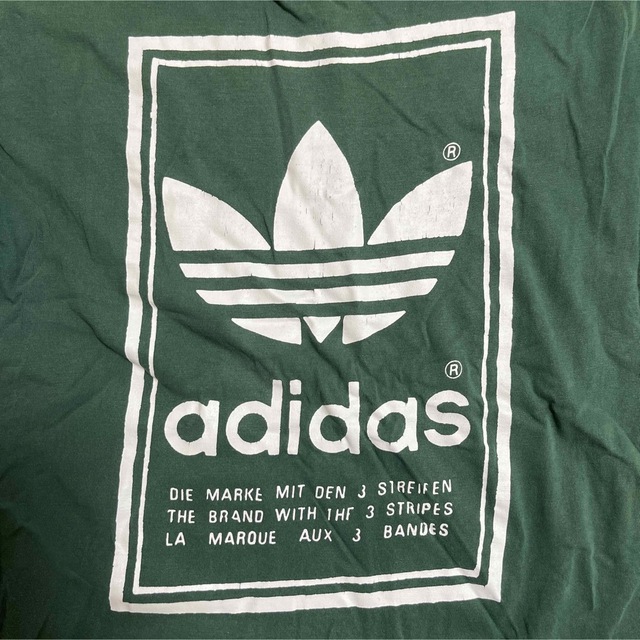 adidas(アディダス)のadidas アディダス　カナダ製　90s　ビンテージ　Tシャツ　ラバープリント メンズのトップス(Tシャツ/カットソー(半袖/袖なし))の商品写真