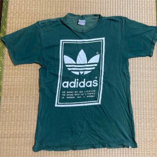 アディダス(adidas)のadidas アディダス　カナダ製　90s　ビンテージ　Tシャツ　ラバープリント(Tシャツ/カットソー(半袖/袖なし))