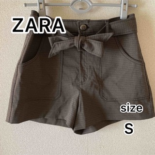 ザラ(ZARA)のZARA ザラ 2ウエイ ショートパンツ チェック Sサイズ(ショートパンツ)
