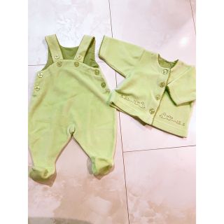 プチバトー(PETIT BATEAU)のプチバトー　セットアップ　ロンパース(ロンパース)