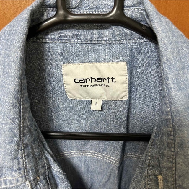 【ボックスシルエット】CARHARTT カーハート 刺繍ロゴ デニムシャツ