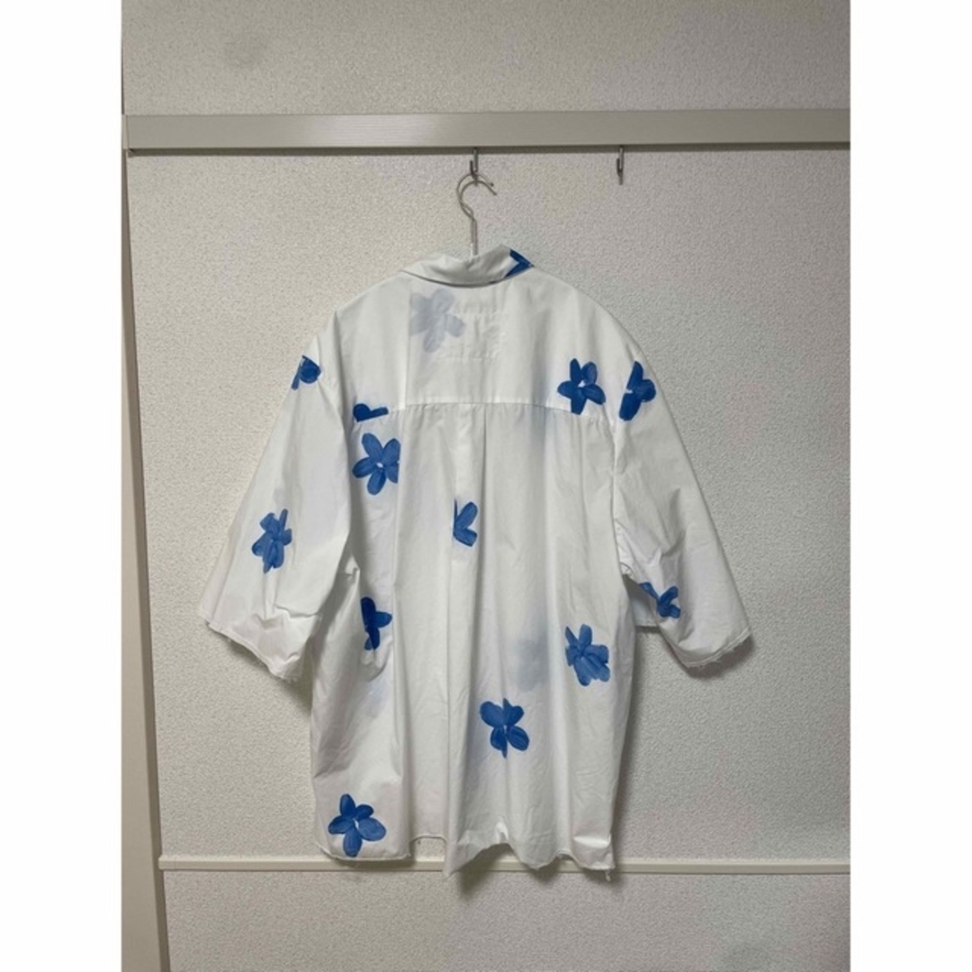 Camiel fortgens flower shirt ホワイト