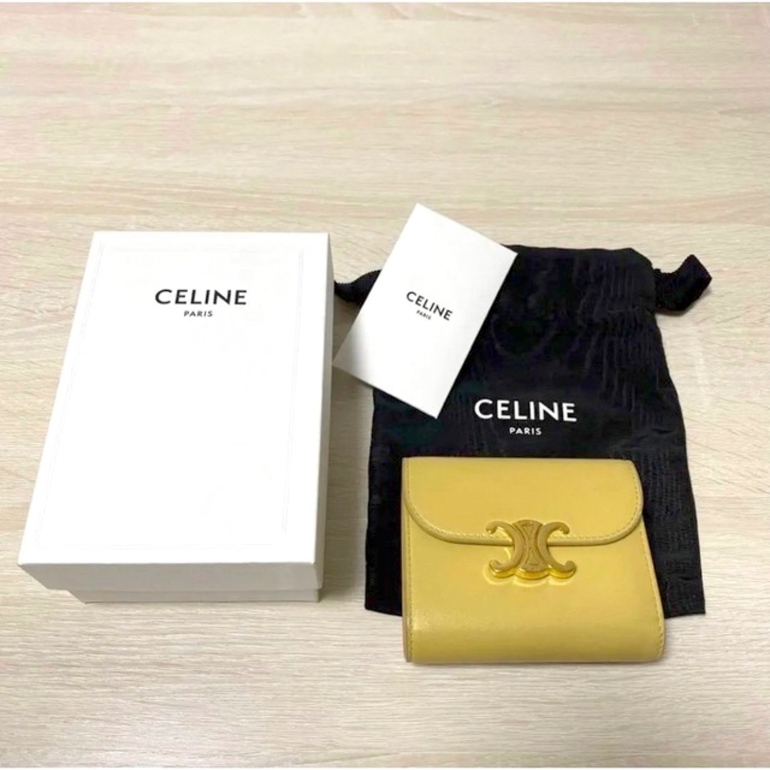 celine - スモールウォレット トリオンフ シャイニーカーフスキン