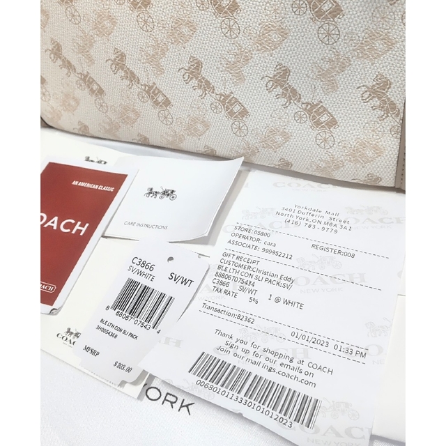 COACH - ○新品 未使用 COACH コーチ トートバッグ 馬車柄 オフ