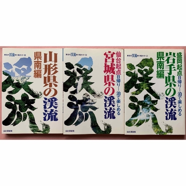 山と渓谷社刊　山形県の渓流（県南編）宮城県の渓流　岩手県の渓流（県南編）計3冊 エンタメ/ホビーの本(趣味/スポーツ/実用)の商品写真