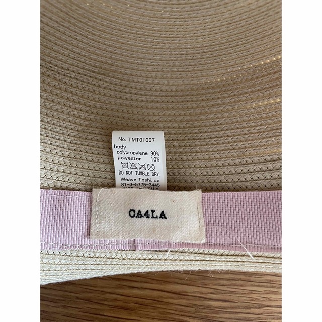 CA4LA(カシラ)のpupil12様専用　CA4LA カンカン帽　麦わら帽子　ストローハット レディースの帽子(麦わら帽子/ストローハット)の商品写真