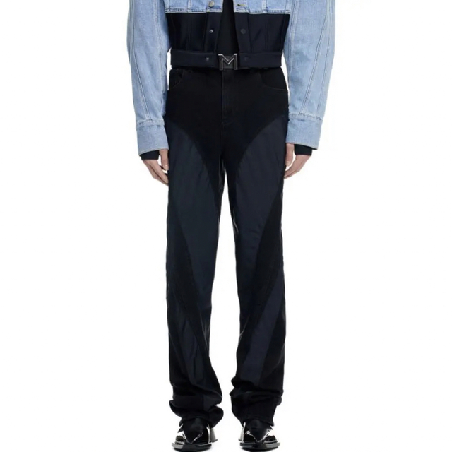 H&M MUGLER ミュグレー スパイラルパネル デニム | gkcsu.org