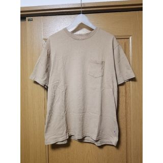 コーエン(coen)のcoen　コーエン　Tシャツ　カットソー　USAコットン　ベージュ　L　617(Tシャツ/カットソー(半袖/袖なし))