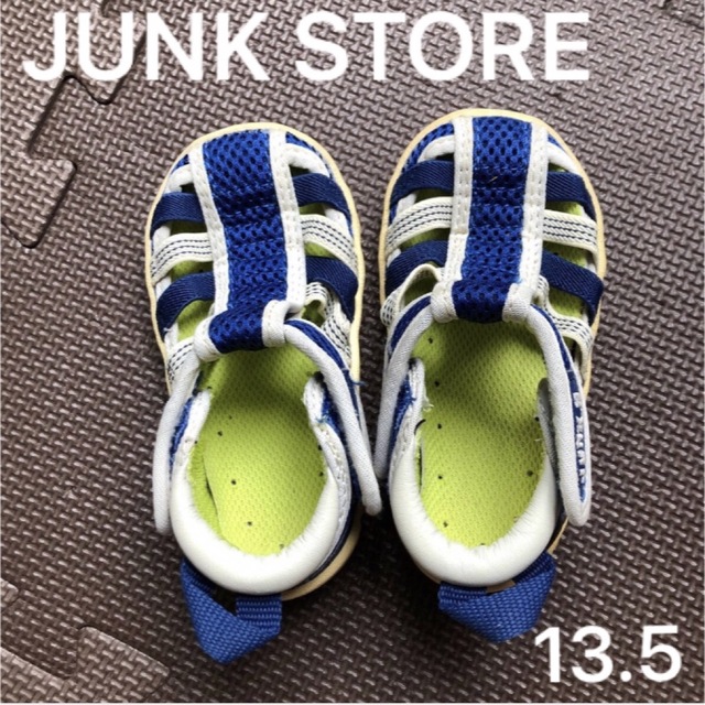 JUNK STORE(ジャンクストアー)の13.5 ジャンクストアー　水陸両用サンダル　ブルー キッズ/ベビー/マタニティのベビー靴/シューズ(~14cm)(サンダル)の商品写真