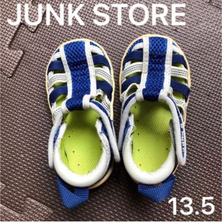 ジャンクストアー(JUNK STORE)の13.5 ジャンクストアー　水陸両用サンダル　ブルー(サンダル)