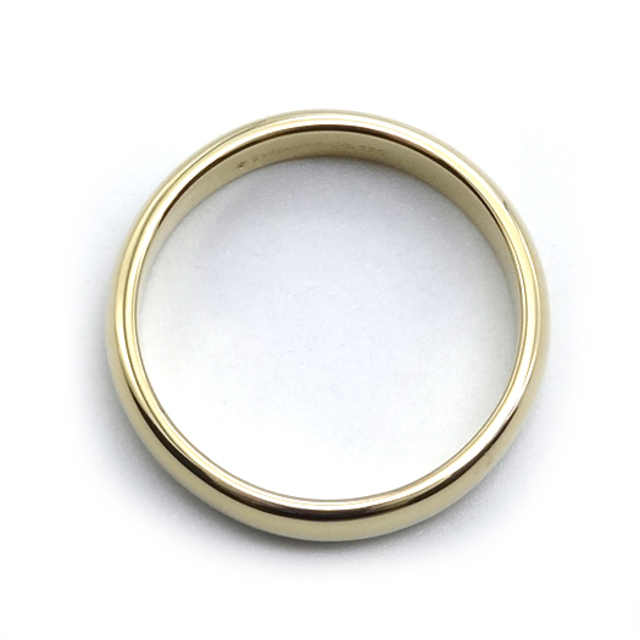 ティファニー フォーエバー ウェディング リング 4.5mm K18YG 指輪  約18.5号 ジュエリー Tiffany＆Co.