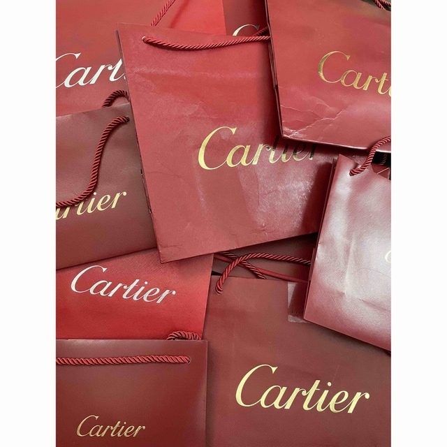 Cartier(カルティエ)のカルティエ 紙袋　大11中5中9  25枚 レディースのバッグ(ショップ袋)の商品写真