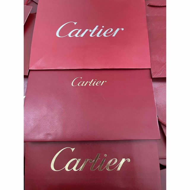 Cartier(カルティエ)のカルティエ 紙袋　大11中5中9  25枚 レディースのバッグ(ショップ袋)の商品写真