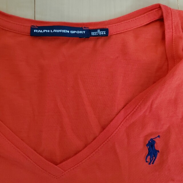 Ralph Lauren(ラルフローレン)のラルフローレン　VネックTシャツ レディースのトップス(Tシャツ(半袖/袖なし))の商品写真