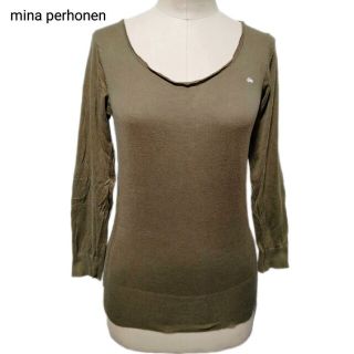 ミナペルホネン(mina perhonen)のmina perhonen ミナ・ペルホネン　薄手　ニット　カットソー　トップス(Tシャツ(長袖/七分))