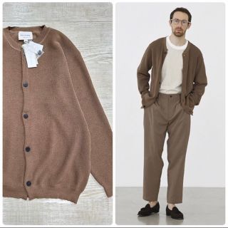 スティルバイハンド(STILL BY HAND)の21ss 新品 スティルバイハンド 和紙混紡素材 カーディガン サイズ 48(カーディガン)