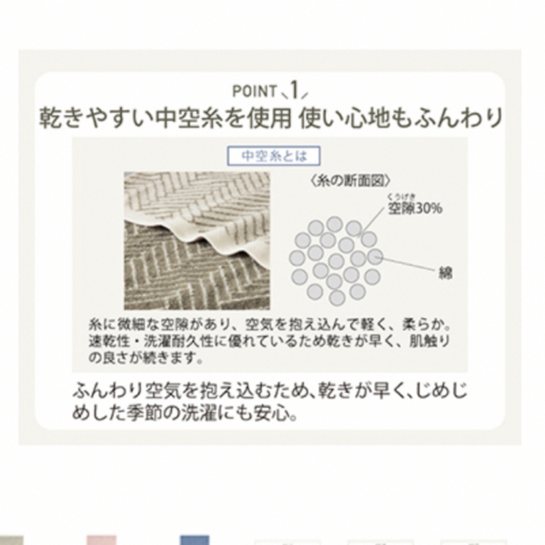 専用です　シャルレミニバスタオル３枚セット 2