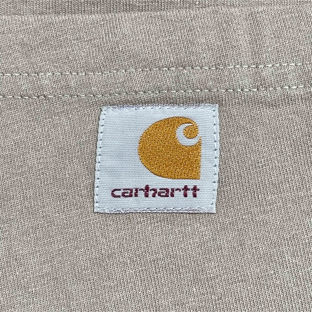 carhartt(カーハート)の【Carhartt】2XL ビッグシルエット ポケT カーハート ベージュ 古着 メンズのトップス(Tシャツ/カットソー(半袖/袖なし))の商品写真