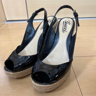 グッチ(Gucci)のGUCCI グッチ　ウェッジソール　サンダル　37ハーフ(ハイヒール/パンプス)