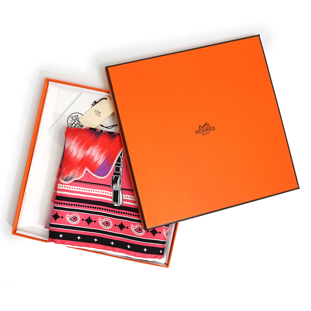 Hermes - エルメス カレ 55 フルリ バンダナ 京都 マーブル 馬着