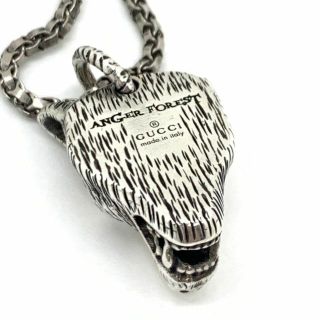 Gucci - ☆美品☆グッチ アンガーフォレスト ウルフヘッド ネックレス