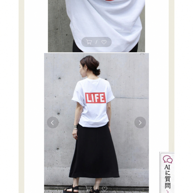 DEUXIEME CLASSE(ドゥーズィエムクラス)のDeuxieme Classe,ドゥーズィエムクラス LIFE tシャツ レディースのトップス(Tシャツ(半袖/袖なし))の商品写真