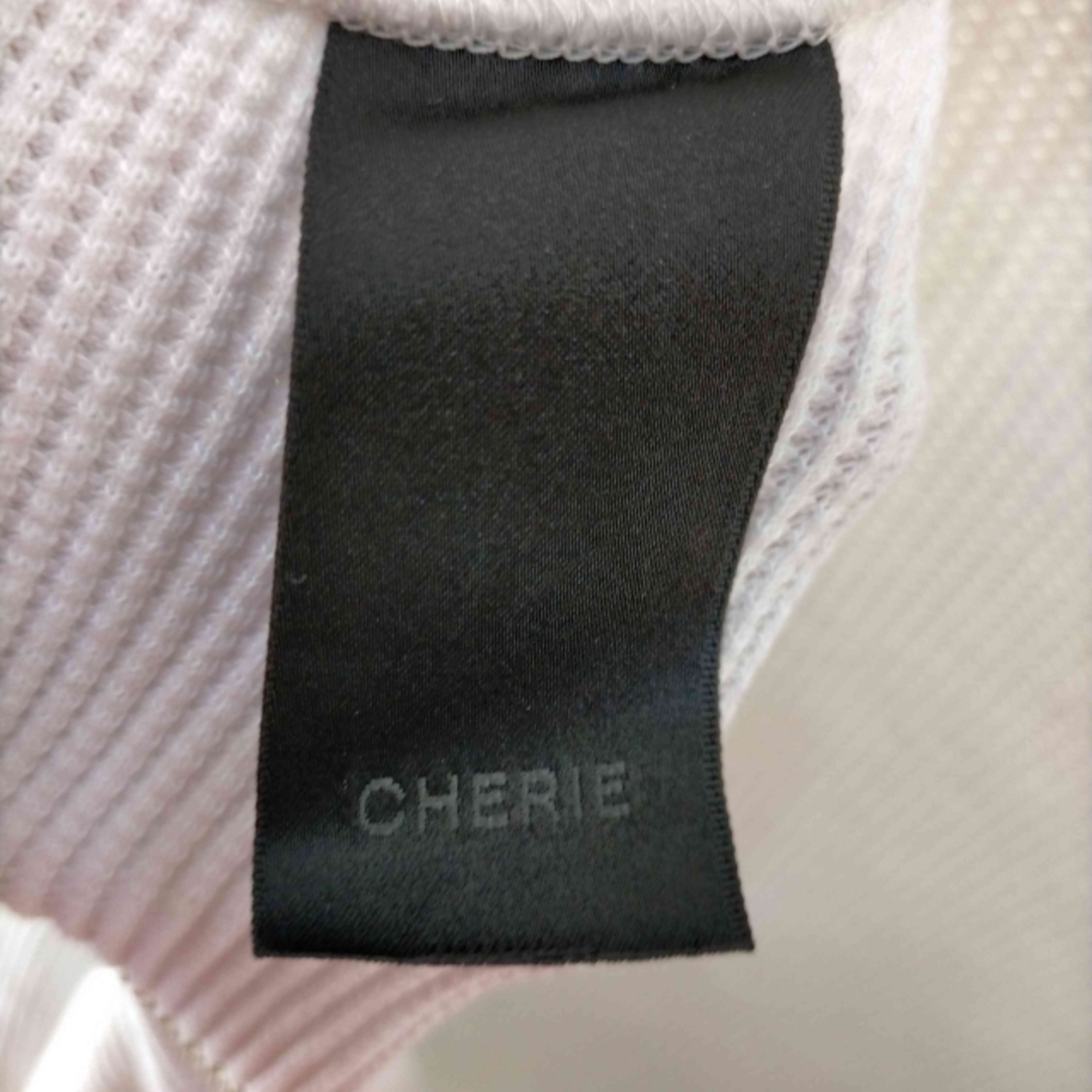 CHERIE(シェリー) C0922 TOPS 素材切替ワッフルジップブルゾン 5