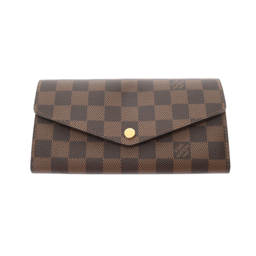 未使用 ルイ ヴィトン LOUIS VUITTON N60114 RFIDタグ（ICチップ） ユニセックス 長財布 ダミエ ブラウン /ローズバレリーヌ ダミエキャンバス