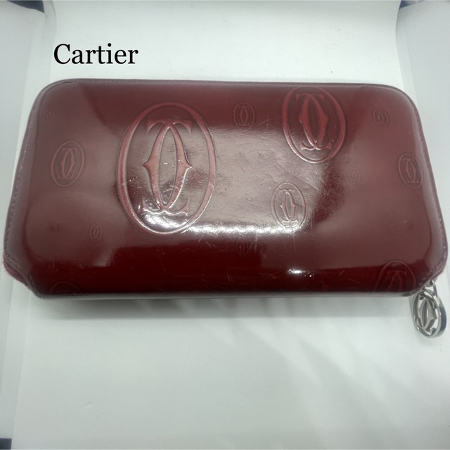 Cartier(カルティエ)のカルティエ 財布 長財布 ワインレッド ハッピーバースデー ブランド レディースのファッション小物(財布)の商品写真