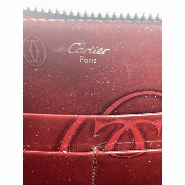 Cartier(カルティエ)のカルティエ 財布 長財布 ワインレッド ハッピーバースデー ブランド レディースのファッション小物(財布)の商品写真