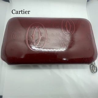 カルティエ(Cartier)のカルティエ 財布 長財布 ワインレッド ハッピーバースデー ブランド(財布)