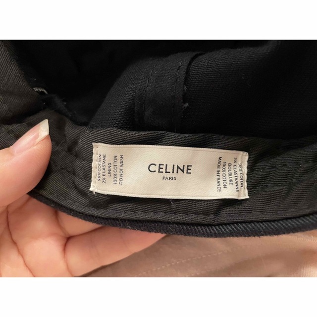 CEFINE(セフィーヌ)のCELINE セリーヌ ブラックロゴキャップＭ正規品 レディースの帽子(キャップ)の商品写真