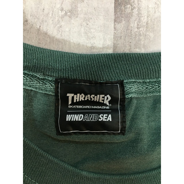 【限定品】THRASHER×WDS (S_E_A)ロゴプリントコラボＴシャツ