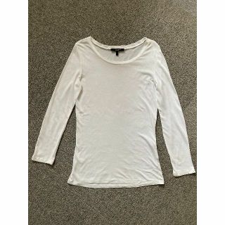 ウィークエンドマックスマーラ(Weekend Max Mara)のWeekend MaxMara 白長袖Tシャツ Uネック(Tシャツ(長袖/七分))