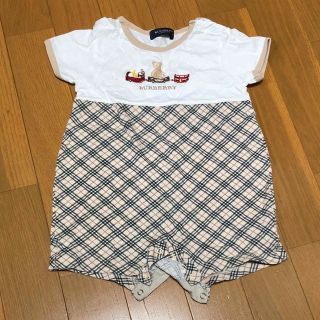 バーバリー(BURBERRY)の赤ちゃんのつなぎ服（カバーオール）(カバーオール)