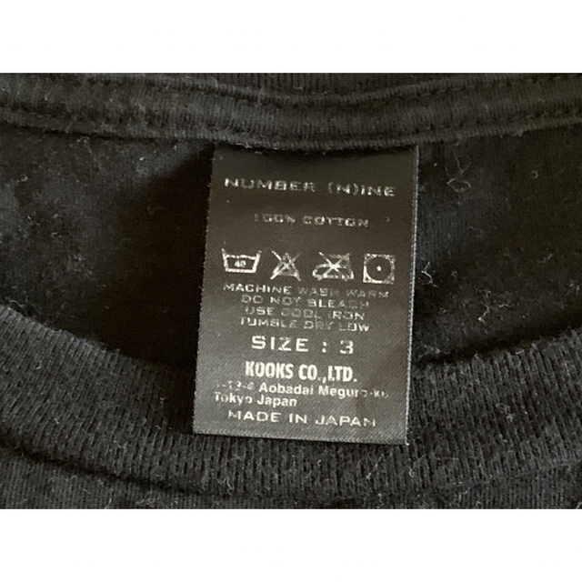 n(n)BYNUMBER(N)INE(エヌエヌバイナンバーナイン)のナンバーナイン☆Tシャツ/サイズ3/黒/スターウォーズ/ブラック/日本製/正規品 メンズのトップス(Tシャツ/カットソー(半袖/袖なし))の商品写真