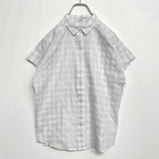 スティーブンアラン(steven alan)の大人の品格　STEVEN ALAN　シャドーチェック　フレンチスリーブシャツ(シャツ/ブラウス(半袖/袖なし))