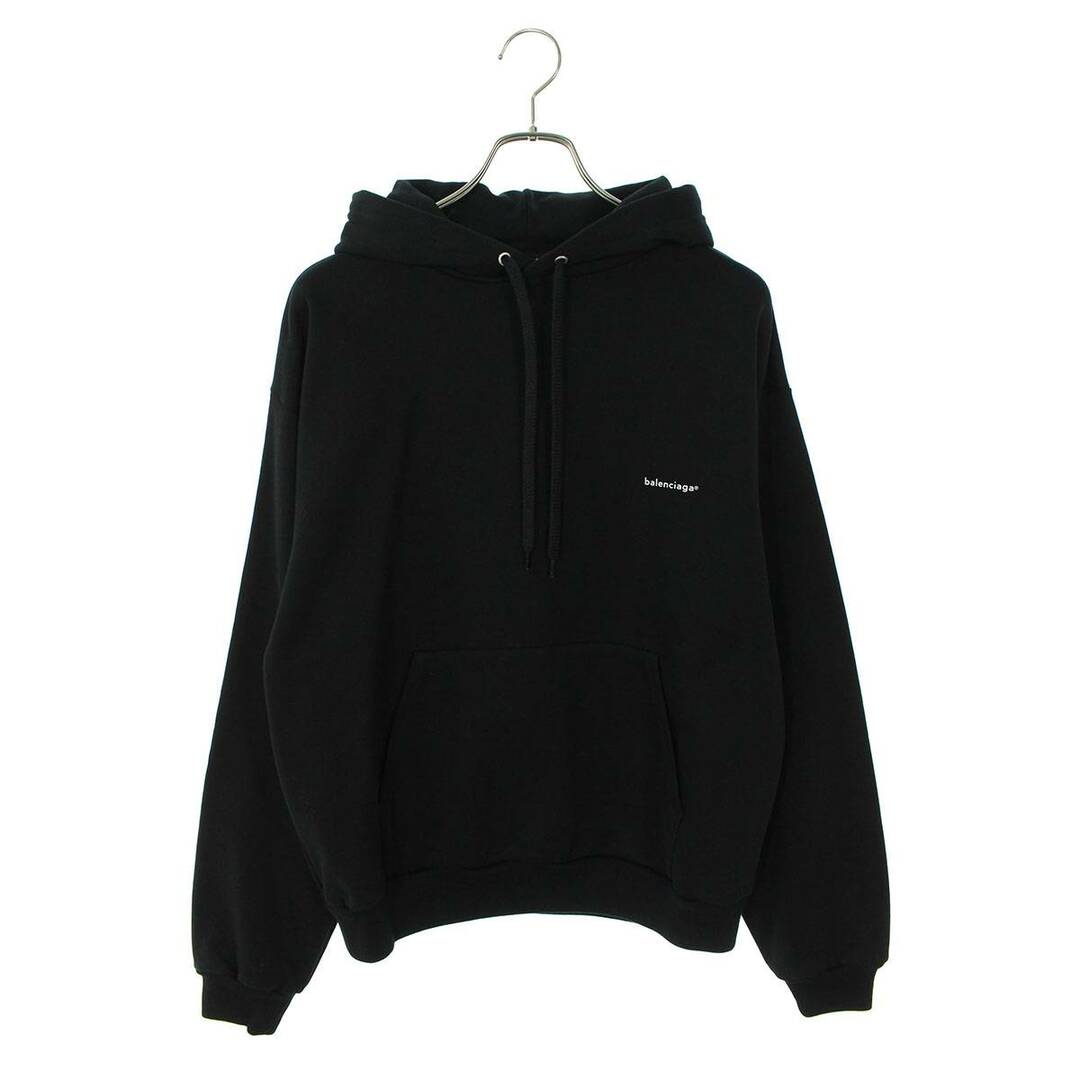 バレンシアガ 19SS 556145 TYK27 ロゴプリントプルオーバーパーカー